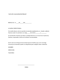Maybe you would like to learn more about one of these? Carta De Recomendacion Laboral Pdf
