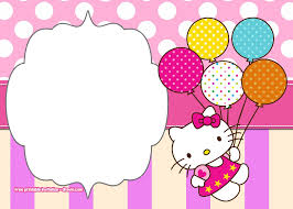 Hello Kitty Birthday Card Printable Free Free Printable Hello Kitty Pink Polka Dot Invitation Templates Drevio In 2020 Hello Kitty Invitations Hello Kitty Invitation Card Birthday Card Template Free