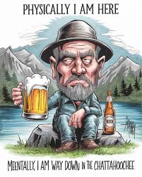 I'm tuned out, clocked out, and mentally floating