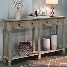 Amazon Com Retro Console Table Sofa Table For Entryway With Drawers And Shelf Living Room Table Grey Wash Wood Console Table Rustic Console Tables Sofa Table At the brick, we have many options for your next modern console table, contemporary sofa table, industrial console table, rustic console table, or console table with storage.