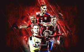 Tomáš souček hot photos, images and movie wallpapers download. Download Wallpapers Czech Republic National Football Team Red Stone Background Czech Republic Football Tomas Soucek Patrik Schick For Desktop Free Pictures For Desktop Free