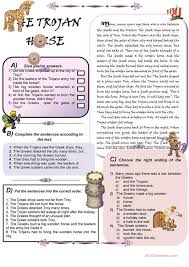The Trojan Horse Trojan Horse Trojan Comprehension Exercises