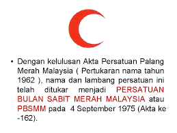 Ibu pejabat kebangsaa, persatuan bulan sabit merah malaysia, jkr 32, jalan nipah off jalan ampang, 55000 kuala lumpur tel: Sejarah Palang Merah Bulan Sabit Merah Minggu 1