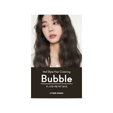I just dyed my hair with the mega famous etude house hot style bubble hair coloring. Etude House Hot Style Bubble Hair Coloring 6b Charcoal Grey 30g 60g 5g 10ml Weight 230g
