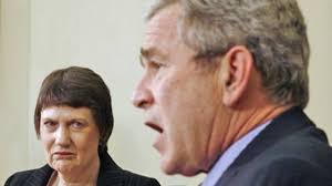 What is Helen Clark thinking about George Bush?