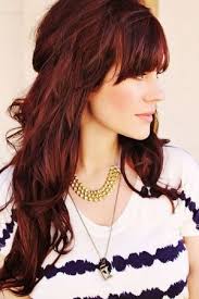 تسريحات الشعر الاحمر Noha Emam Hair Styles Mahogany Hair Dark Red Hair Color