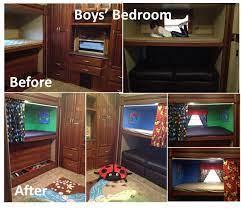 Pin By Kansas Marquett On Rv Living Bunk House Remodeled Campers Camper Living