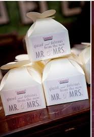 Help Finding A Unique Favor Box Weddingbee Donut Wedding Favors Wedding Gift Favors Creative Wedding Favors