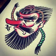 japanese tengu mask tattoo google search 天狗 伝統