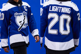 Tampa bay sports offers licensed men's lightning adidas jerseys. Lightning Adidas Nhl Unveil Reverse Retro Alternate Jersey System Florida National News