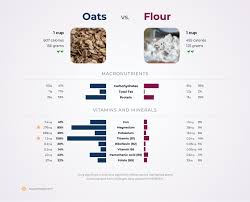 Since there are 28.35 grams in an ounce of flour, a cup of flour weighs about 142 grams. Nutrition Comparison Flour Vs Oats