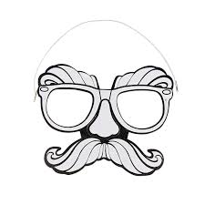 Color Your Own Glasses Mustache Disguise Masks Discontinued Spy Party Mask For Kids Backyard Kids Party