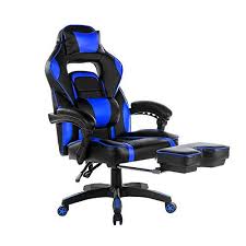 Merax Highback Racing Home Office Chair Ergonomic Gaming Chair With Footrest Pu Leather Swivel Computer Home Office Chair Home Office Chairs Gaming Chair Chair