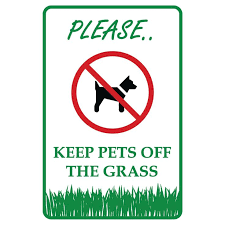 Promodor 12 In X 8 In Keep Pets Dogs Off The Grass Plastic Sign Pse 0023 The Home Depot Plastic Signs Pets Sign Materials