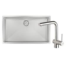A bathroom vanity is the perfect statement piece in your bathroom renovation, so incorporate a made to order design you will love now and for years to come. Alfresco 700 Large Bowl Sink With Drain Tray Laios Kitchen Mixer Fra700t Abey Australia