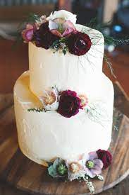 Amy Mark S Rustic Burgundy Country Wedding Country Wedding Cakes Wedding Cake Rustic Simple Wedding Cake