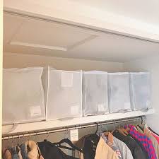 クローゼット上段 収納ケース 寝室 バッグ収納 布団収納 などのインテリア実例 2019 04 16 18 21 58 roomclip ルームクリップ 布団収納 収納 収納 アイデア 100均