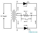 Center Tapped Full Wave Rectifier : Circuit, Working & Applications