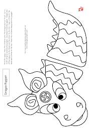 Paper (heavier print paper is recommended for durability, regular print paper is ok too) coloring supplies (markers, crayons…) scissors; Free Printable Chinese Dragon Puppet Template Novocom Top
