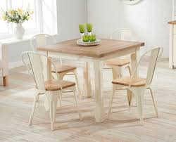 Buy The Somerset 90cm Flip Top Oak And Cream Dining Table With Xavier Tolix Industrial Style Oak And White Dining Room Sets Oak Dining Furniture Dining Chairs