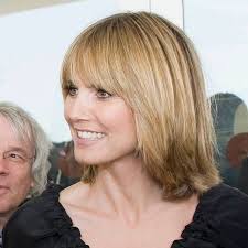 heidi klum mit neuer biederer frisur frisuren haar styling haarschnitt ideen