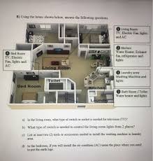 Solved B Using The House Shown Below Answer The Following Chegg Com