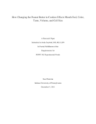 •good design and good analysis can lead to reduced sample sizes. Experimental Foods Research Paper