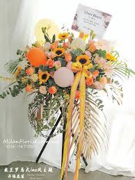 米兰罗马式新款开张花篮milan new design opening ceremony floral stand johor bahru florist 新山花店网红花店士姑来花店bunga balloon flowers table