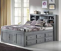 Finding best sofa bed with storage that's comfortable, attractive and fits your budget is a. Amazon Com American Furniture Classics Captains Bed Charcoal Grey Furniture Decor