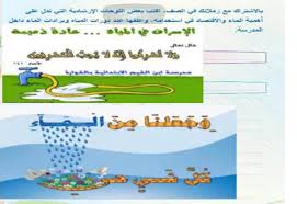 اكتب بعض اللوحات الإرشادية التي تدل على أهمية الماء المكتبة التعليمية