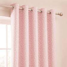 Annie Pink Thermal Eyelet Curtains Pink Sheer Curtains Curtains Pink Bedroom Curtains