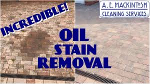 Step 2 leave the brick pavers to dry completely for at least one to two days. Incredible Oil Stain Removal From Block Paving Youtube