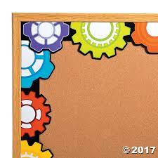 Stem Gears Bulletin Board Borders Oriental Trading In 2020 Stem Classroom Decor Stem Classroom Bulletin Board Borders