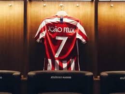 It's inspired by the fountain of neptune — where supporters gather to celebrate the team's victories. Atletico Madrid Hands Joao Felix Griezmann S No 7 Shirt Sportstar