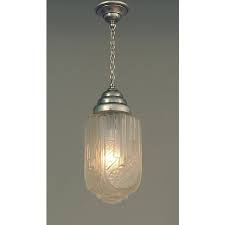 1920s French Art Deco Light Pendant Ceiling Fixture Very Special Shape And Dazzling Glass Chairish