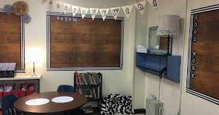Black And White Striped Bulletin Board Paper Stem Corner In Home Sweet Classroom Decor Shiplap Fadeless Brand Paper On Walls With White And Black Hor Classroom Decor Classroom Wall Decor Classroom Walls