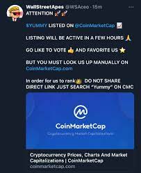 Does market cap matter in cryptocurrency? Yummy Listed On Coinmarketcap Cryptopumping