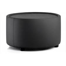 Wether you use it as a coffee table, ottoman or seat it is sure to fulfill its purpose elegantly. Palazzo Contemporary Round Black Fabric Coffee Table Dyn Pall Ct Bk