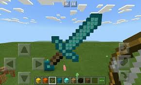 This is a tutorial on how to build a diamond sword statue in the sky. The Diamond Sword Building Challenge Minecraft Amino