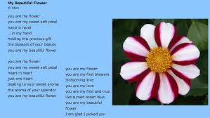Whether it's for an anniversary, valentine's day, or just because, here's a selection of love poems for your special someone. Flowers Are Blooming Poem