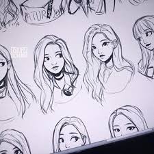 So I Had Been Doodling Different Girl Idols In My Art Style To Practice Stylization Of Different Types Of Types Of Drawing Styles Types Of Art Styles Itslopez