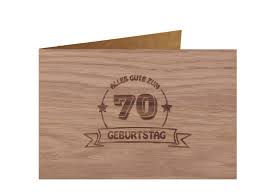 Holzgrusskarte Alles Gute 70 Geburtstag 100 Handmade In Osterreich Postkarte Geschenkkarte Grusskarte Klappkarte Karte Einladung Gluckwunschkarte Myzirbe