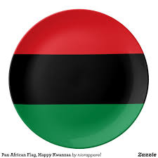 Black And Red Flag Meaning Pan African Flag Happy Kwanzaa Dinner Plate Zazzle Com African Flag African American Flag Pan African Flag