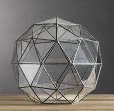 Geodesic Terrarium Dome Geodesique Decoration Geometrie