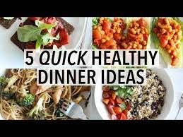 5 Quick Healthy Dinner Ideas Easy Weekday Recipes Youtube Gesundes Abendessen Abendessen Ideen Schnelles Gesundes Abendessen