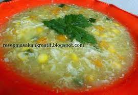 Resep Sup Jagung Manis Ayam Telur Gurih Resep Sup Resep Resep Masakan