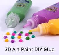 Foska New Item Multi-purpose 3D Art Paint DIY Glue for Students Non-toxic  Art Paint DIY Glue