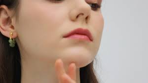 Amazon.com: LOOYUUPEE Natural Hetian Jade Earrings, Lucky Green Jade,  Dainty Green Real Jade Charm Pendant Jewelry Studs, Handmade Ear Stud  Earrings Hoop Earrings for Women (925 Sterling Silver with Gold Plated) :