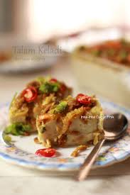 Kebanyakkan resepi kuih talam yang lain menggunakan tepung beras. Resepi Talam Keladi Berlauk Nyonya Pawtaste Com