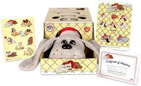 The worlds smallest pound puppies are floppy, squishy, adoptable puppies for you to bring they're playful pups ready for fun! Amazon Com Basic Fun Pound Puppies Classic Stuffed Animal Plush Toy Great Gift For Girls Boys 17 Gray Toys Games